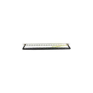 Komutacinė panelė 19" 0.5U Excel 100-041 (24 prievadų, UTP, 5/6/6A cat.)