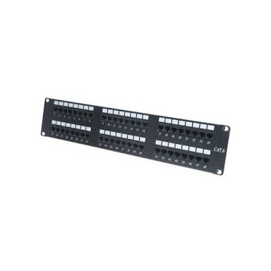 Komutacinė panelė 19' 2U UTP, 48 ports 6e cat