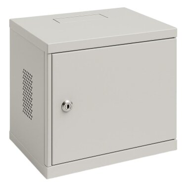 Komutacinė spinta 10'' pakabinama 6U 300x300x279mm (pilka, nesurinkta)