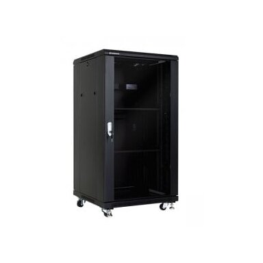 Komutacinė spinta 19" 22U 600x600x1166 (juoda, pastatoma)