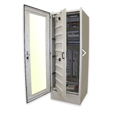 Komutacinė spinta 19'' 42U 800x800x1980 (pastatoma, Ral 7035, pramoninė)