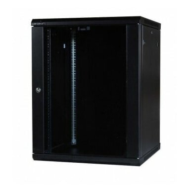 Komutacinė spinta 19" pakabinama 12U 600x600x635 (juoda, surinkta)