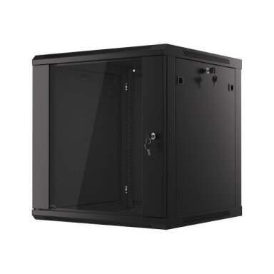 Komutacinė spinta 19'' pakabinama 12U 600x600x637 (nesurinkta, juoda)