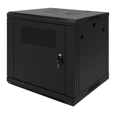 Komutacinė spinta 19'' pakabinama 15U 600x450mm (juoda, nesurinkta, IP20) ASP2-6412