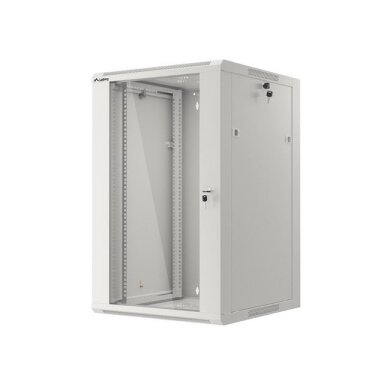 Komutacinė spinta 19'' pakabinama 18U 600x600x901 (RAL7035, surinkta)