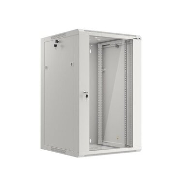 Komutacinė spinta 19" pakabinama 20U 600x600x1000 (RAL7035, Pramoninė)