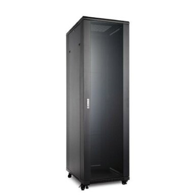 Komutacinė spinta 19" pastatoma 42U 600x600x1980mm (juoda, nesurinkta)