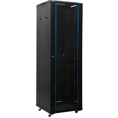 Komutacinė spinta 19'' pastatoma 42U 600x800x2055mm (juoda, nesurinkta, IP20) A2-6842