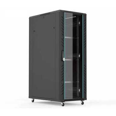 Komutacinė spinta 19'' pastatoma 42U 800x800x2050 (nesurinkta, juoda)