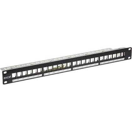 Komutacinė panelė 19" 1U EXCEL 100-095 (24 prievadų, be lizdų) Komutacinė panelė 19" 1U EXCEL 100-095 (24 prievadų, be lizdų)