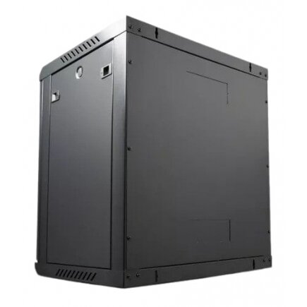 Komutacinė spinta 19" 12U 600x450x635 (juoda, pakabinama, nesurinkta)