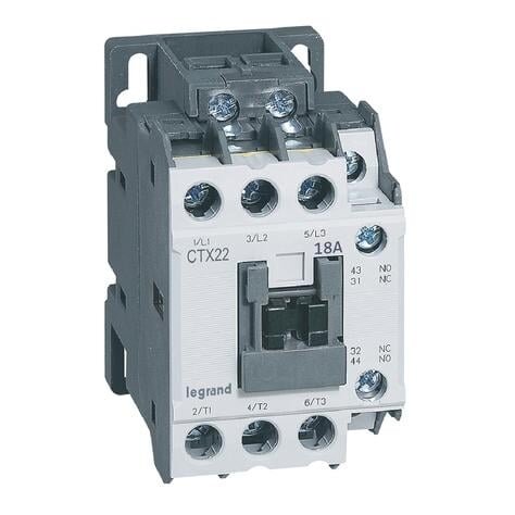 Kontaktorius Legrand 416106 (3P, 18A, 1NO/1NC, CTX, 230V) Kontaktorius Legrand 416106 (3P, 18A, 1NO/1NC, CTX, 230V)