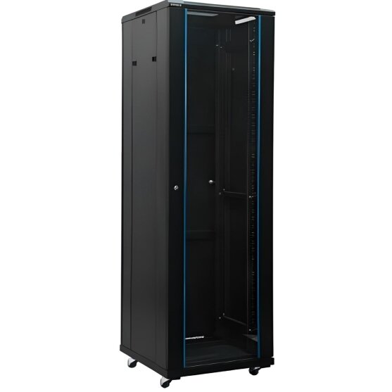 Komutacinė spinta 19'' pastatoma 42U 800x800x2055mm (juoda, nesurinkta, IP20) A2-8842