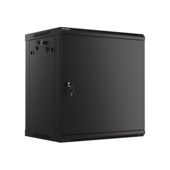 Wall-mounted 19'' network cabinet 12U 600x600mm (black, unassembled, IP20) ASP2-6612