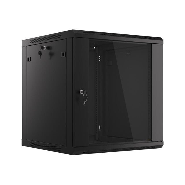 Komutacinė spinta 19'' pakabinama 12U 600x450x637 (nesurinkta, juoda) Komutacinė spinta 19'' pakabinama 12U 600x450x637 (nesurinkta, juoda)