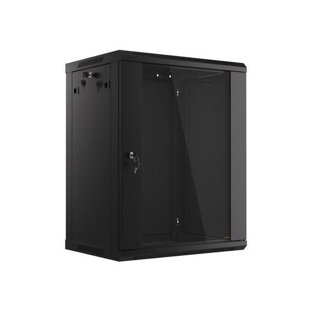 Komutacinė spinta 19'' pakabinama 15U 600x450x770 (nesurinkta, juoda) Komutacinė spinta 19'' pakabinama 15U 600x450x770 (nesurinkta, juoda)