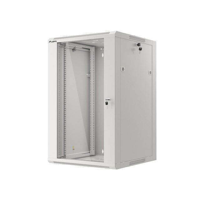 Komutacinė spinta 19'' pakabinama 18U 600x450x901 (RAL7035, surinkta) Komutacinė spinta 19'' pakabinama 18U 600x450x901 (RAL7035, surinkta)