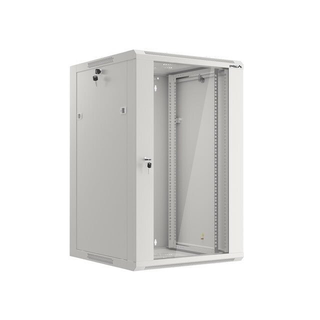 Komutacinė spinta 19" pakabinama 20U 600x600x1000 (RAL7035, Pramoninė) Komutacinė spinta 19" pakabinama 20U 600x600x1000 (RAL7035, Pramoninė)