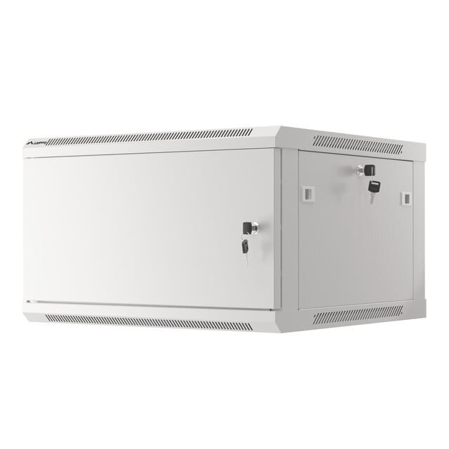 Komutacinė spinta 19'' pakabinama 6U 600x600mm (pilka, nesurinkta, IP20) ASP2-6606