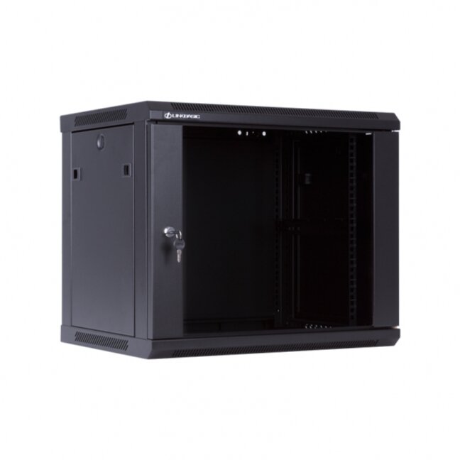 Komutacinė pakabinama spinta 19" 6U 600x600 (juoda) Komutacinė pakabinama spinta 19" 6U 600x600 (juoda)