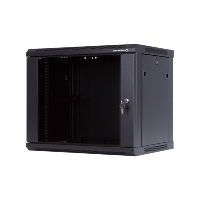Komutacinė spinta 19'' pakabinama 9U 600x600x501 (juoda) Komutacinė spinta 19'' pakabinama 9U 600x600x501 (juoda)