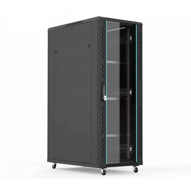 Komutacinė spinta 19'' pastatoma 42U 800x800x2050 (nesurinkta, juoda) Komutacinė spinta 19'' pastatoma 42U 800x800x2050 (nesurinkta, juoda)