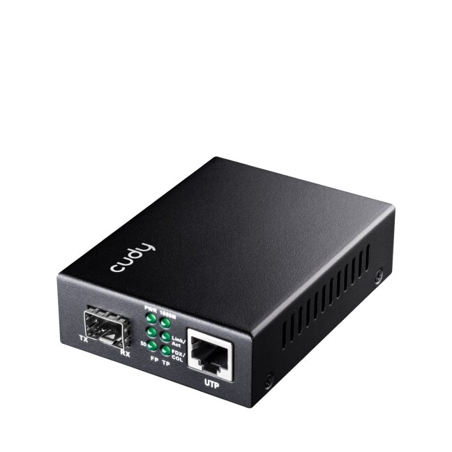 Konverteris Cudy MC220 (RJ45 į SFP, 100Mbps) Konverteris Cudy MC220 (RJ45 į SFP, 100Mbps)
