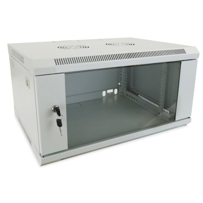 Komutacinė spinta 19'' pakabinama 4U 600x450x279mm (pilka, surinkta, IP20) AWM2-6404 Komutacinė spinta 19'' pakabinama 4U 600x450x279mm (pilka, surinkta, IP20) AWM2-6404