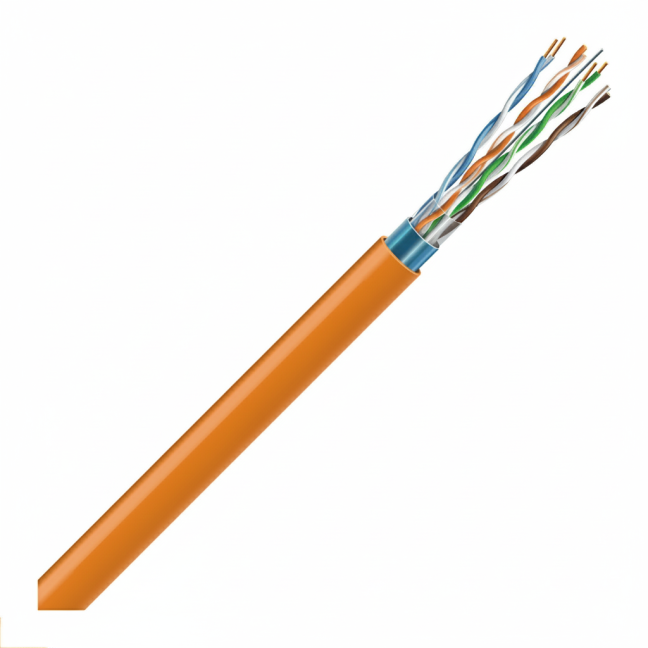 LAN tinklo kabelis ECG FTP 6 (vidaus, ekranuotas, PVC/LSZH, 500m, 23AWG/0,56mm, B2ca(s1,d1,a1)) LAN tinklo kabelis ECG FTP 6 (vidaus, ekranuotas, PVC/LSZH, 500m, 23AWG/0,56mm, B2ca(s1,d1,a1))