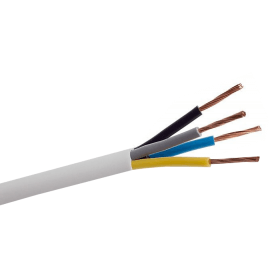 Lietkabelis OMY maitinimo kabelis 4x0.75mm2 (100m) Lietkabelis OMY maitinimo kabelis 4x0.75mm2 (100m)
