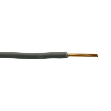 Lietkabelis H07V-U (YDY) 1x1.5 mm2 single core wire (monolithic, black, 1 m)