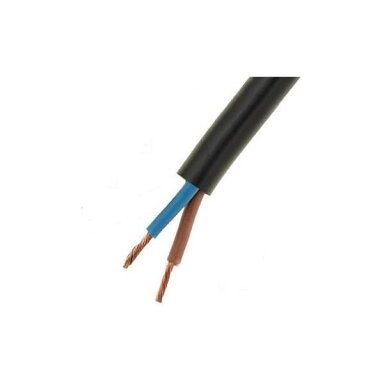 Lietkabelis OMY cable BVV-LL 2x2.5mm2 (black, 100m)