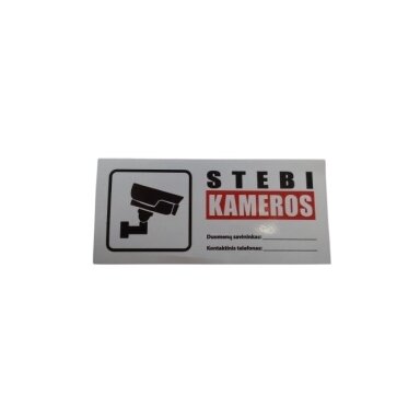 Lipdukas "Stebi kameros" (45x100mm)