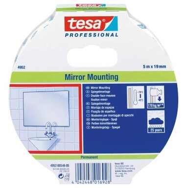 Double-sided TESA tape for outdoor use 1.5m x 19mm 04952-00003-05