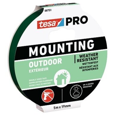 Double-sided TESA tape outdoor use 5m x 19mm  66751-00005-00