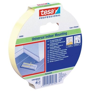 Double-sided tape for inside use TESA 10m x 19mm 64958-00006-01