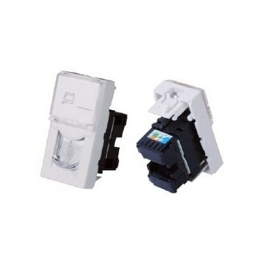 Lizdas RJ45 UTP keystone tipo montuojamas į apdaila Cat 5e 45x22,5mm