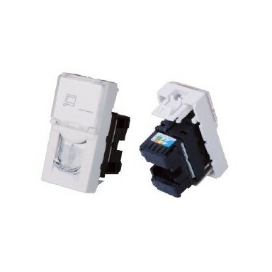 Lizdas RJ45 UTP keystone tipo montuojamas į apdaila Cat 6e 45x22,5mm