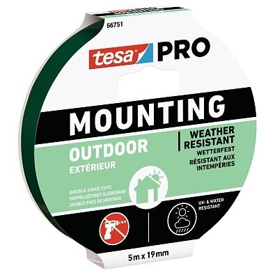 Double-sided TESA tape outdoor use 5m x 19mm  66751-00005-00