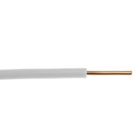Lietkabelis H07V-U (YDY) 1x6 mm2 single-core cable (monolithic, white, 1 m)