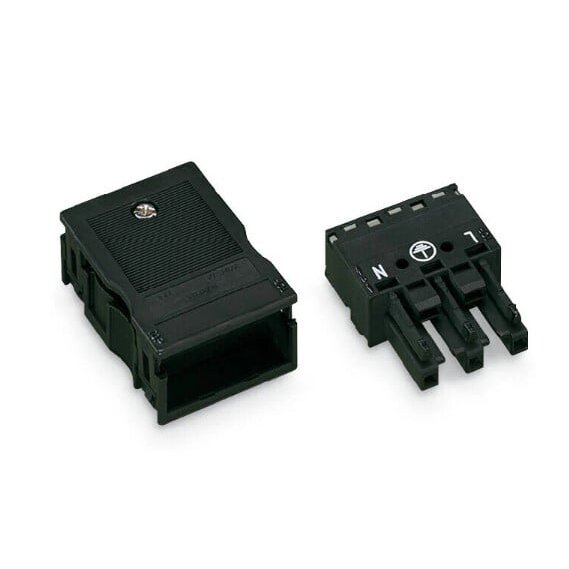 Lizdas su korpusu Wago 770-103 (juoda) Lizdas su korpusu Wago 770-103 (juoda)