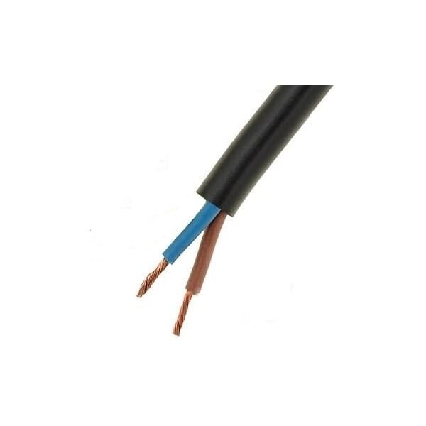 Lietkabelis OMY cable BVV-LL 2x2.5mm2 (black, 100m)