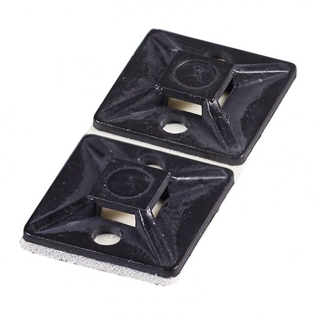 Lipni aikštelė dirželiams HAUPA 262161 (100vnt, juoda, 19x19) Lipni aikštelė dirželiams HAUPA 262161 (100vnt, juoda, 19x19)