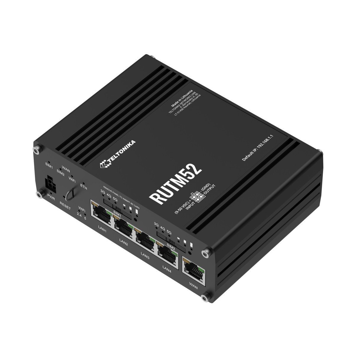 Router with 5 ports Teltonika RUTM52 DUAL 5G