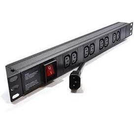 Maitinimo panelė 19'' 8X220V su jungikliu Maitinimo panelė 19'' 8X220V su jungikliu