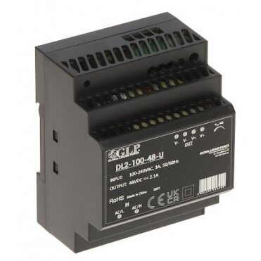 Maitinimo blokas DL2-15-48-U (0,32A/48V, 15.4W, DIN 35mm) Maitinimo blokas DL2-15-48-U (0,32A/48V, 15.4W, DIN 35mm)