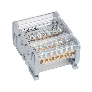 MAB100A-7 distribution terminal 4P 2x25 + 5x6mm² Ipk=20 kA