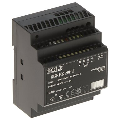 Power supply unit 2.1A/48V on DIN rail DL2-100-48-U