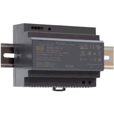 Power Supply Mean WELL HDR-150-48N DIN rail (3.2A/48V, 105x90x54.5)
