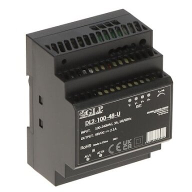 Maitinimo blokas DL2-15-48-U (0,32A/48V, 15.4W, DIN 35mm)